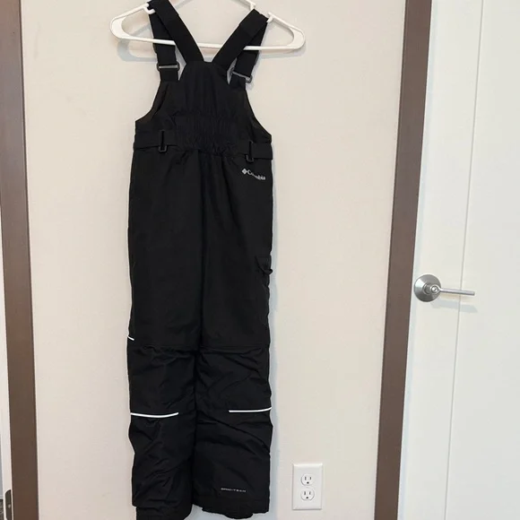 Girls Kids Columbia Black Snow Pants Size 8 - Picture 2 of 7